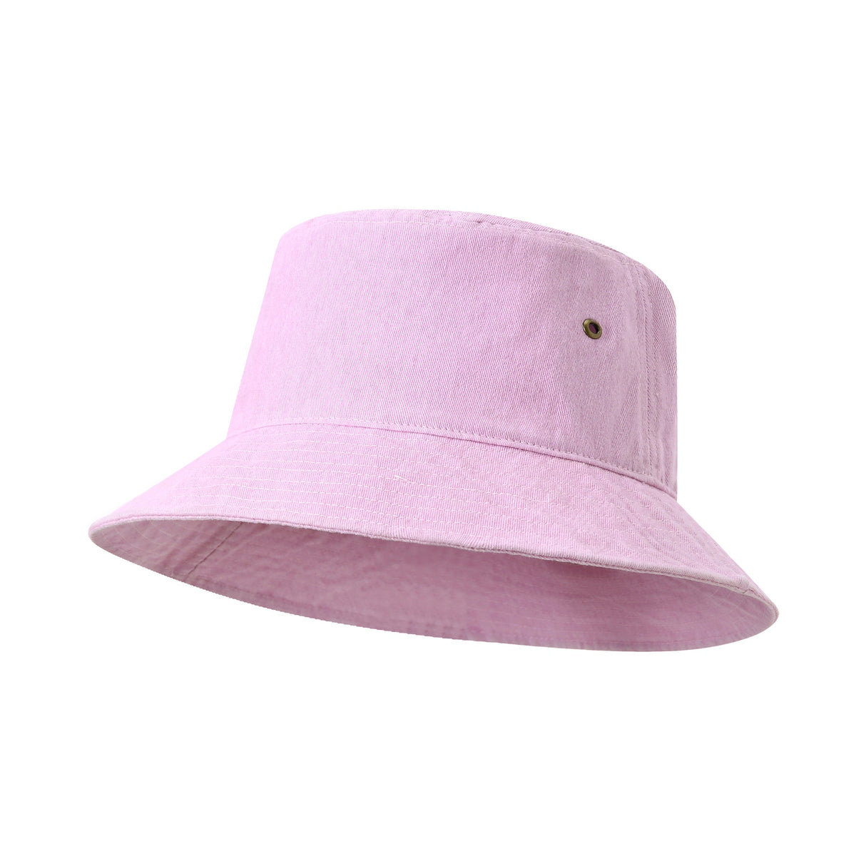 280gsm 100% cotton drill washed bucket hat - Lilac Faded - Front
