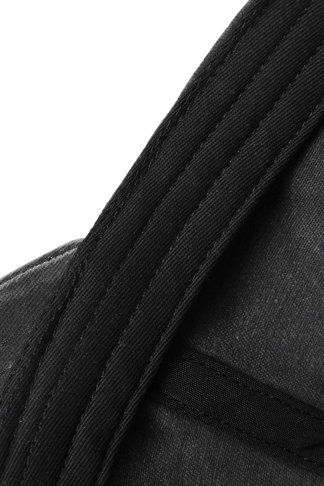 280GSM Cotton Drill Washed Unstructured Caps - Black Faded - View