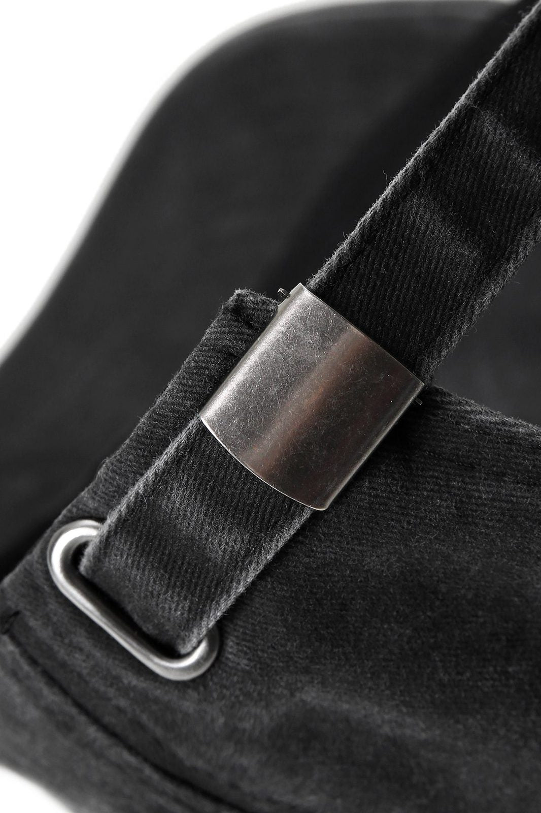 280GSM Cotton Drill Washed Unstructured Caps - Black Faded - View