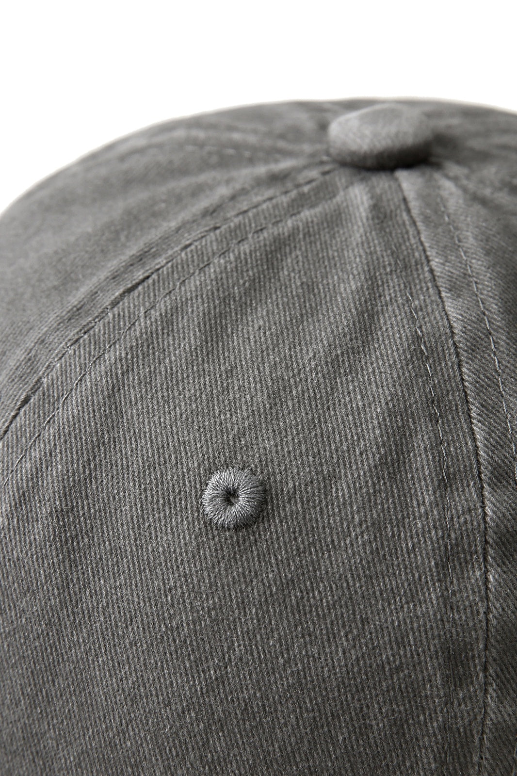 280GSM Cotton Drill Washed Unstructured Caps - Charcoal Faded - View