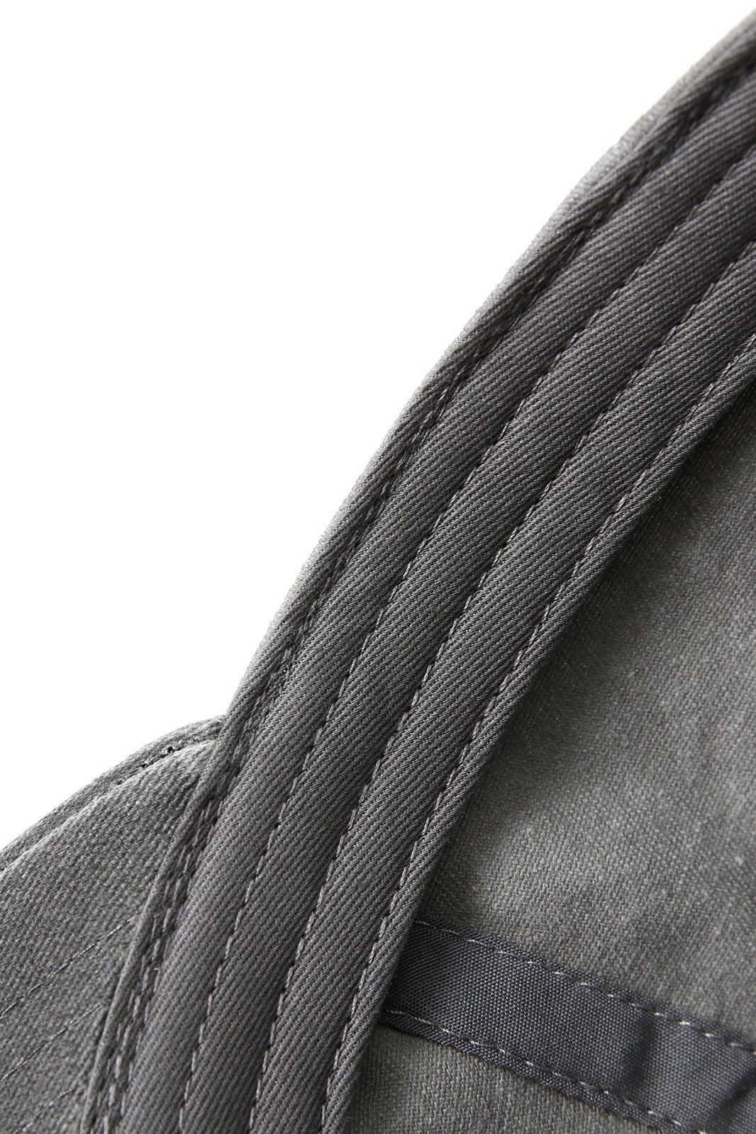 280GSM Cotton Drill Washed Unstructured Caps - Charcoal Faded - View