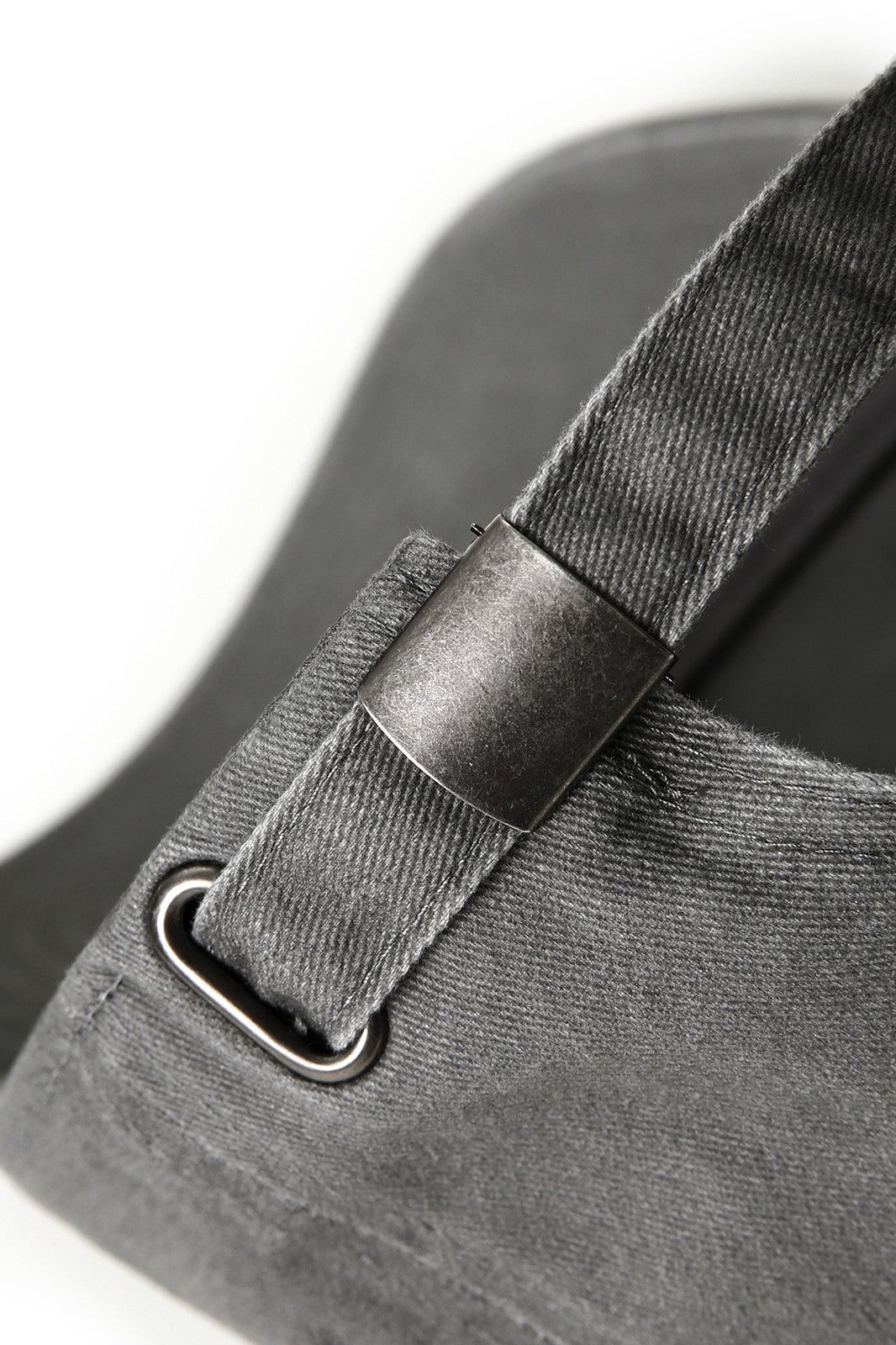 280GSM Cotton Drill Washed Unstructured Caps - Charcoal Faded - View
