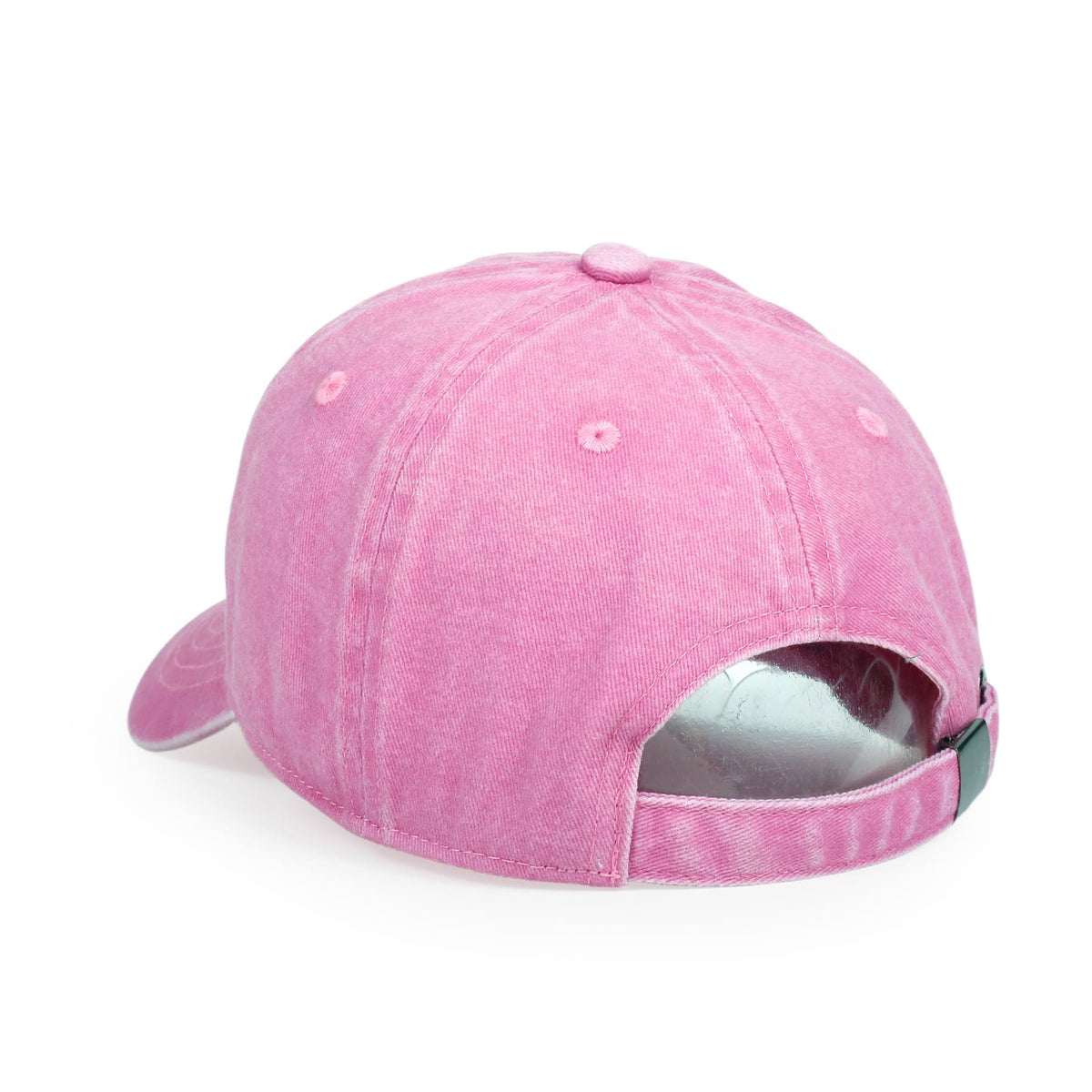 280GSM Cotton Drill Washed Unstructured Caps - Coolpink Faded - View