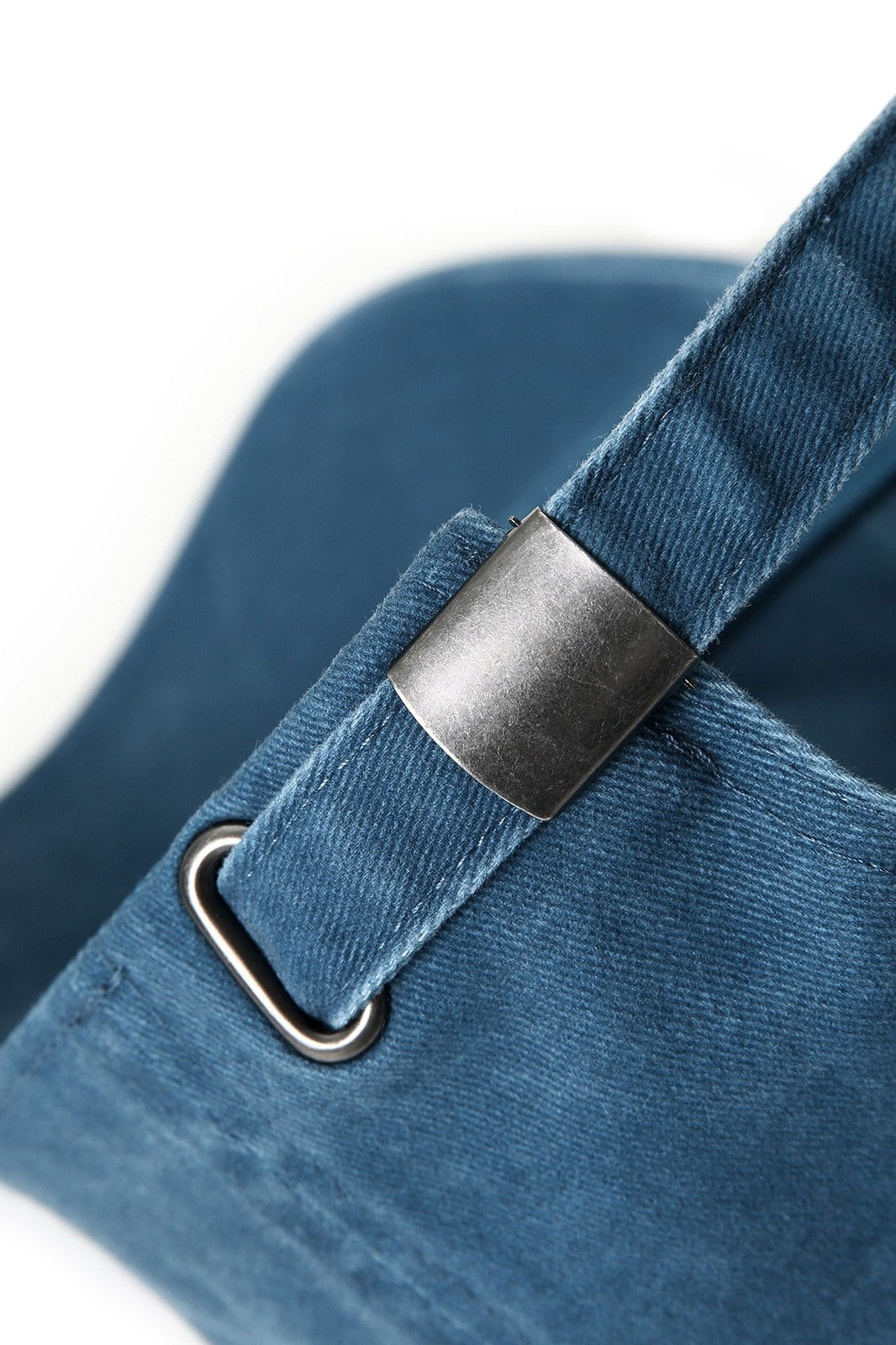 280GSM Cotton Drill Washed Unstructured Caps - French Blue Faded - View