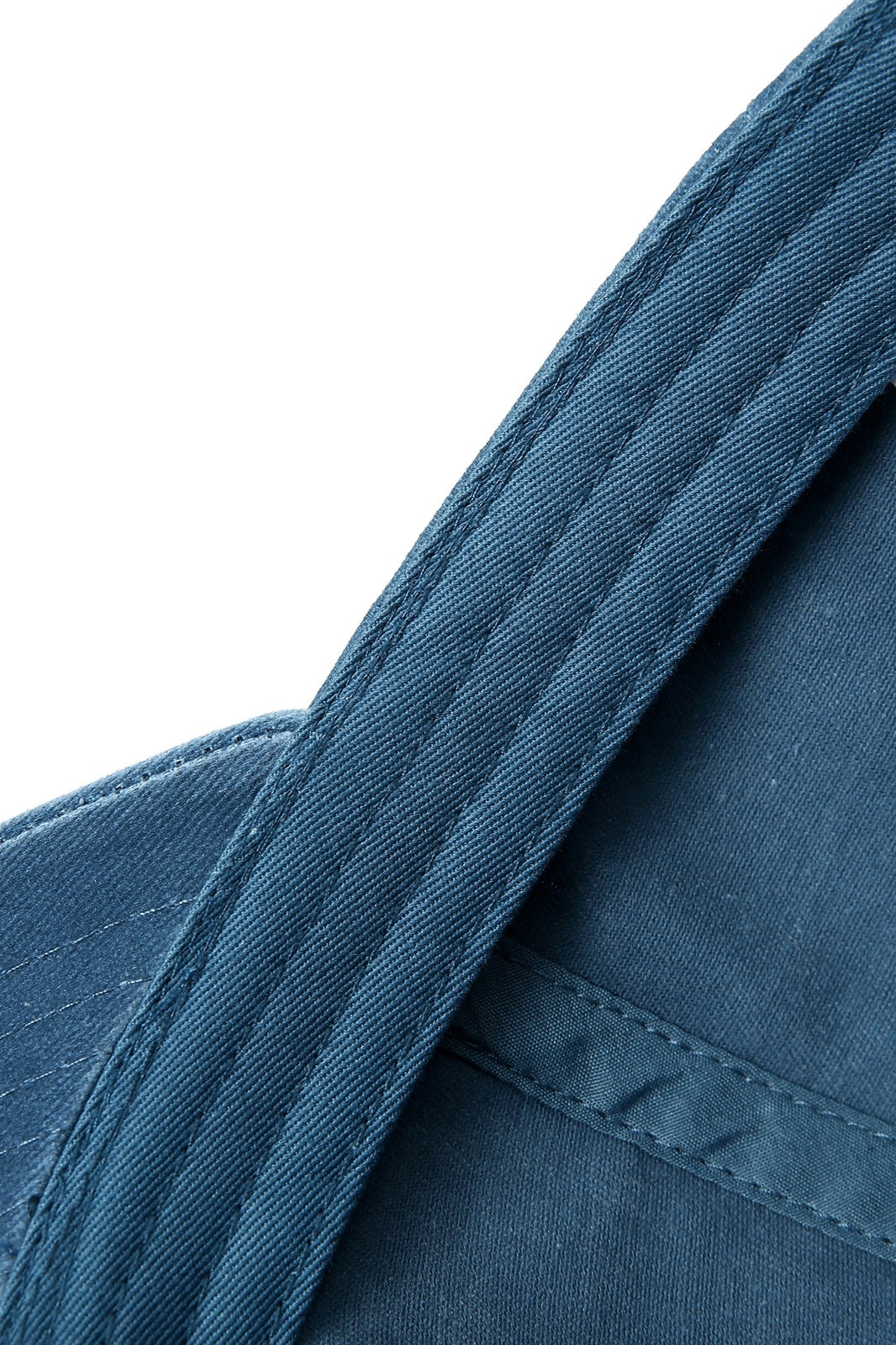 280GSM Cotton Drill Washed Unstructured Caps - French Blue Faded - View