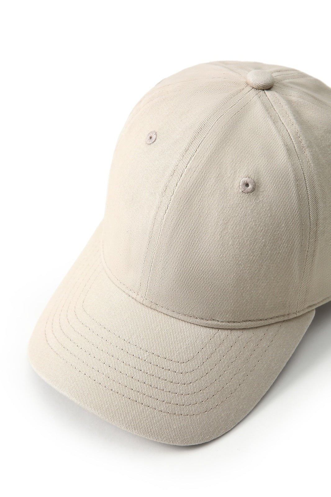 280GSM Cotton Drill Washed Unstructured Caps - Natural Faded - View