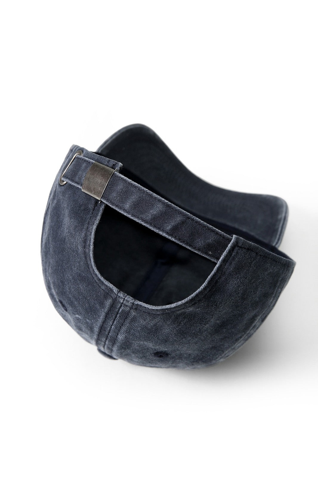 280GSM Cotton Drill Washed Unstructured Caps - Navy Faded - View