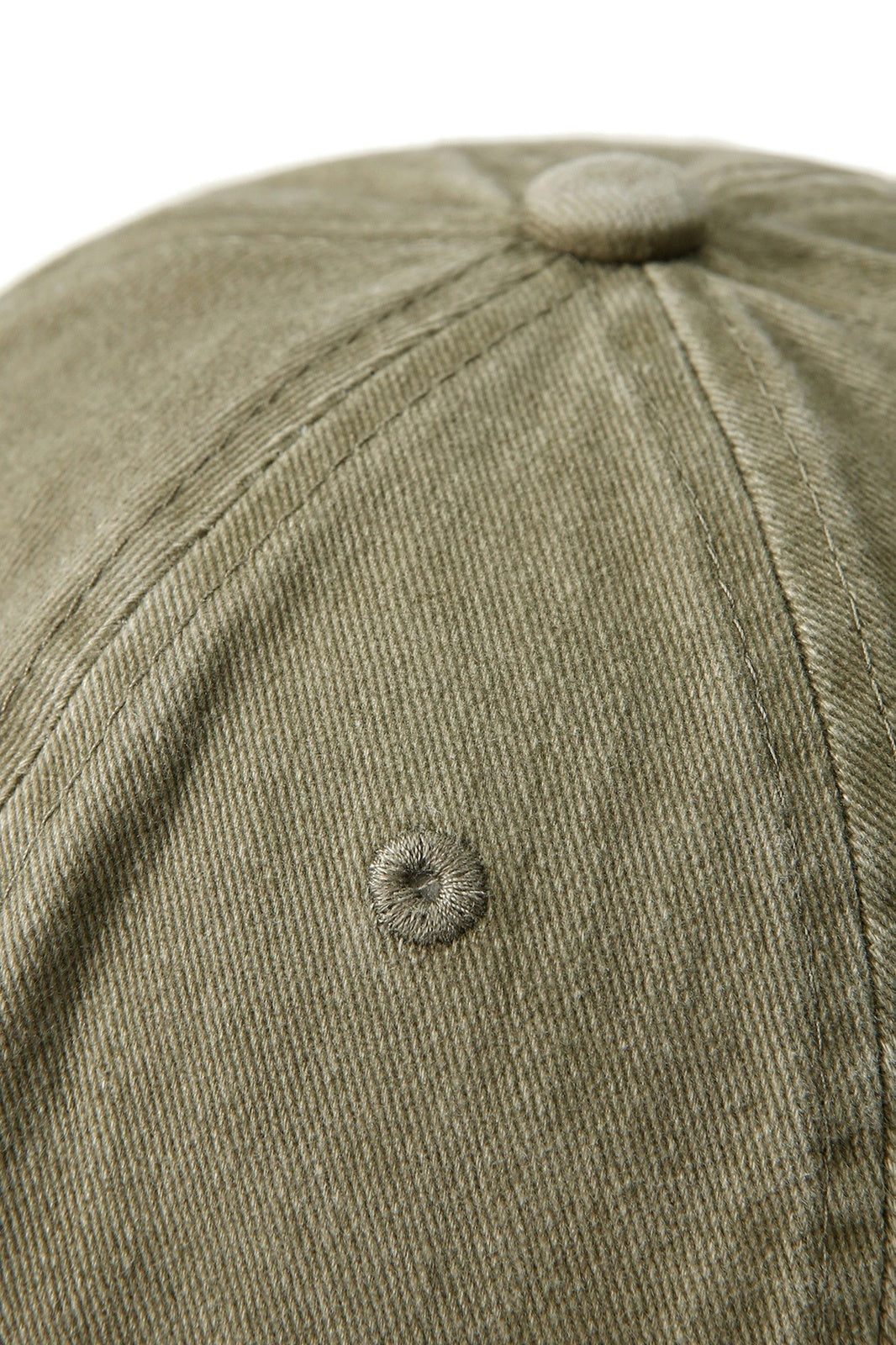 280GSM Cotton Drill Washed Unstructured Caps - Olive Faded - View