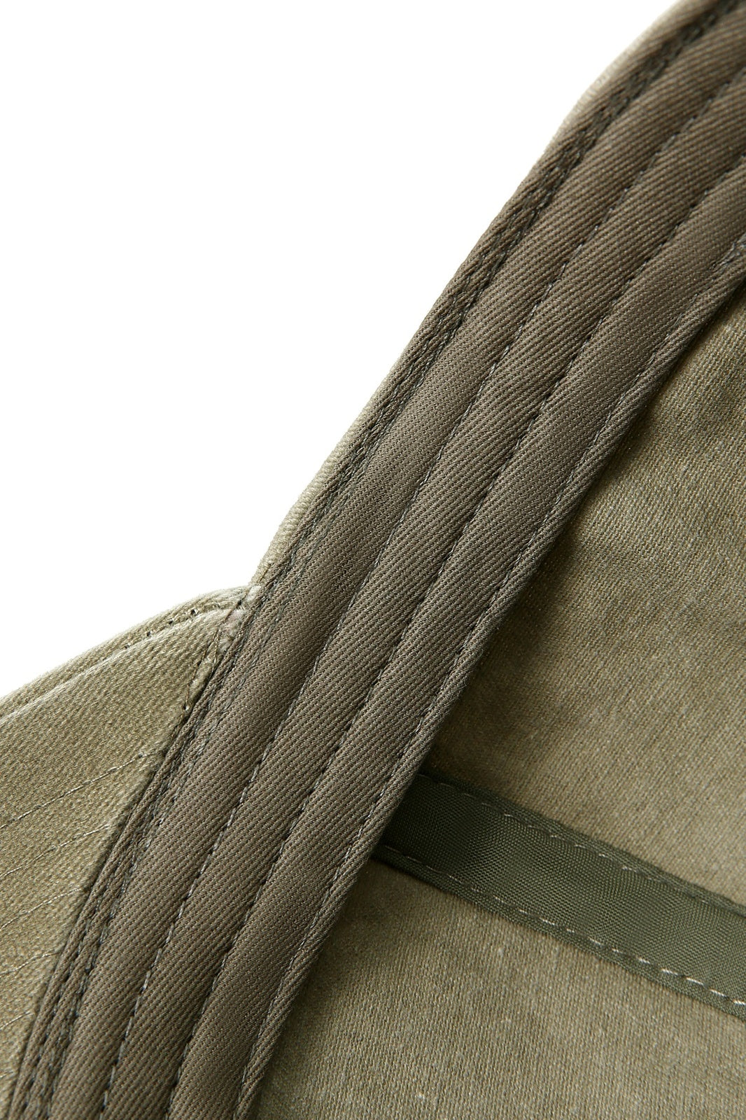 280GSM Cotton Drill Washed Unstructured Caps - Olive Faded - View