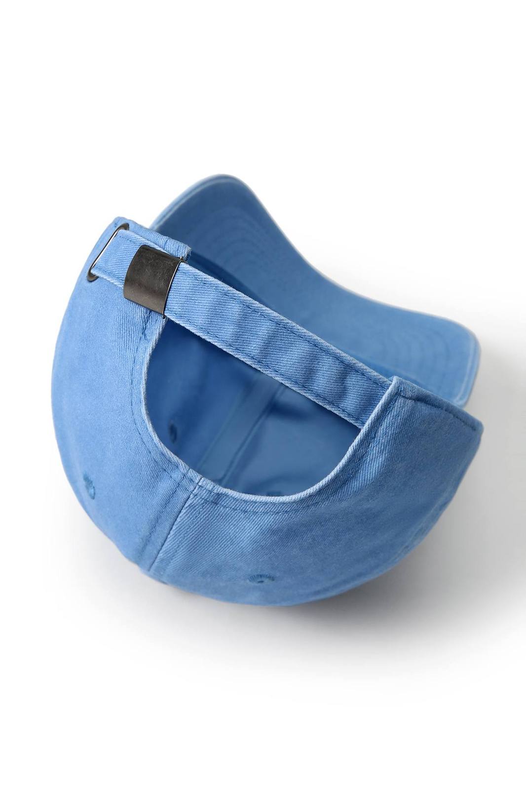 280GSM Cotton Drill Washed Unstructured Caps - Sky Blue Faded - View