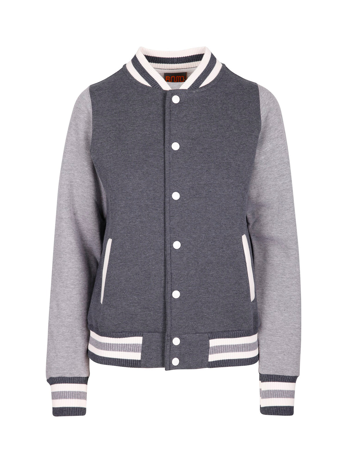 Womens/Junior Varsity Jacket - Dark Marl/Grey Marl - Front