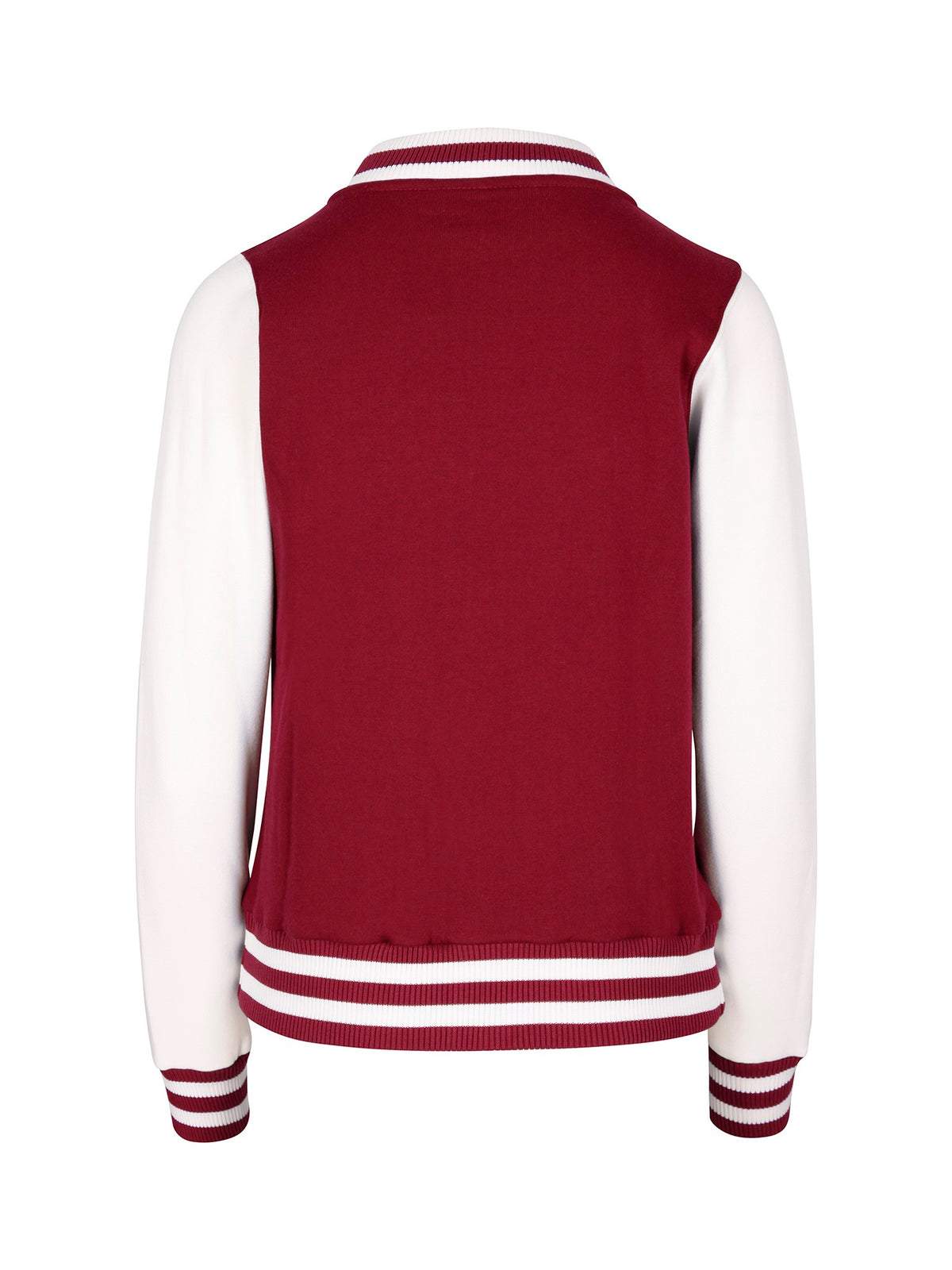 Womens/Junior Varsity Jacket - Maroon/White - Back