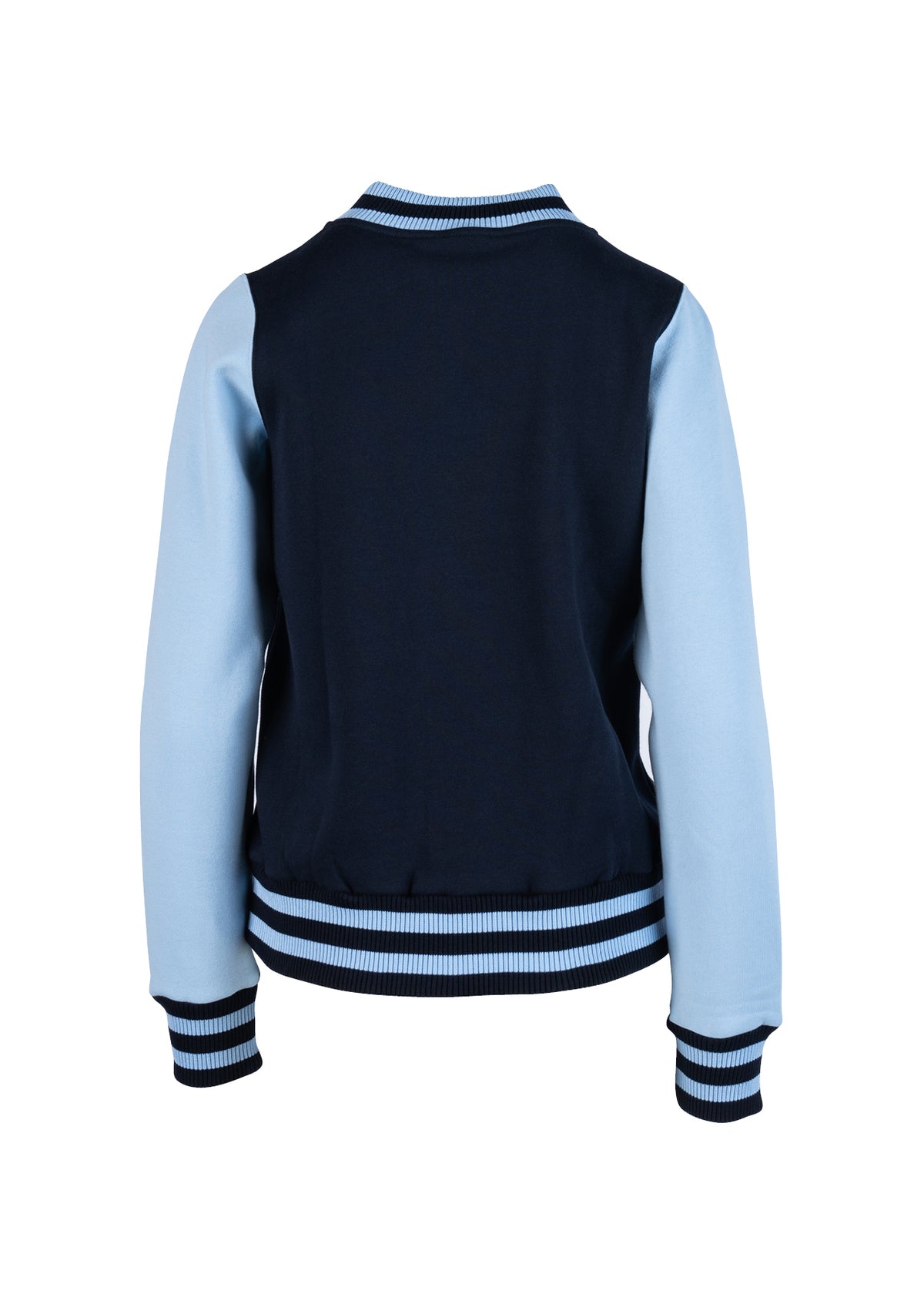 Womens/Junior Varsity Jacket - Navy/Sky - Back