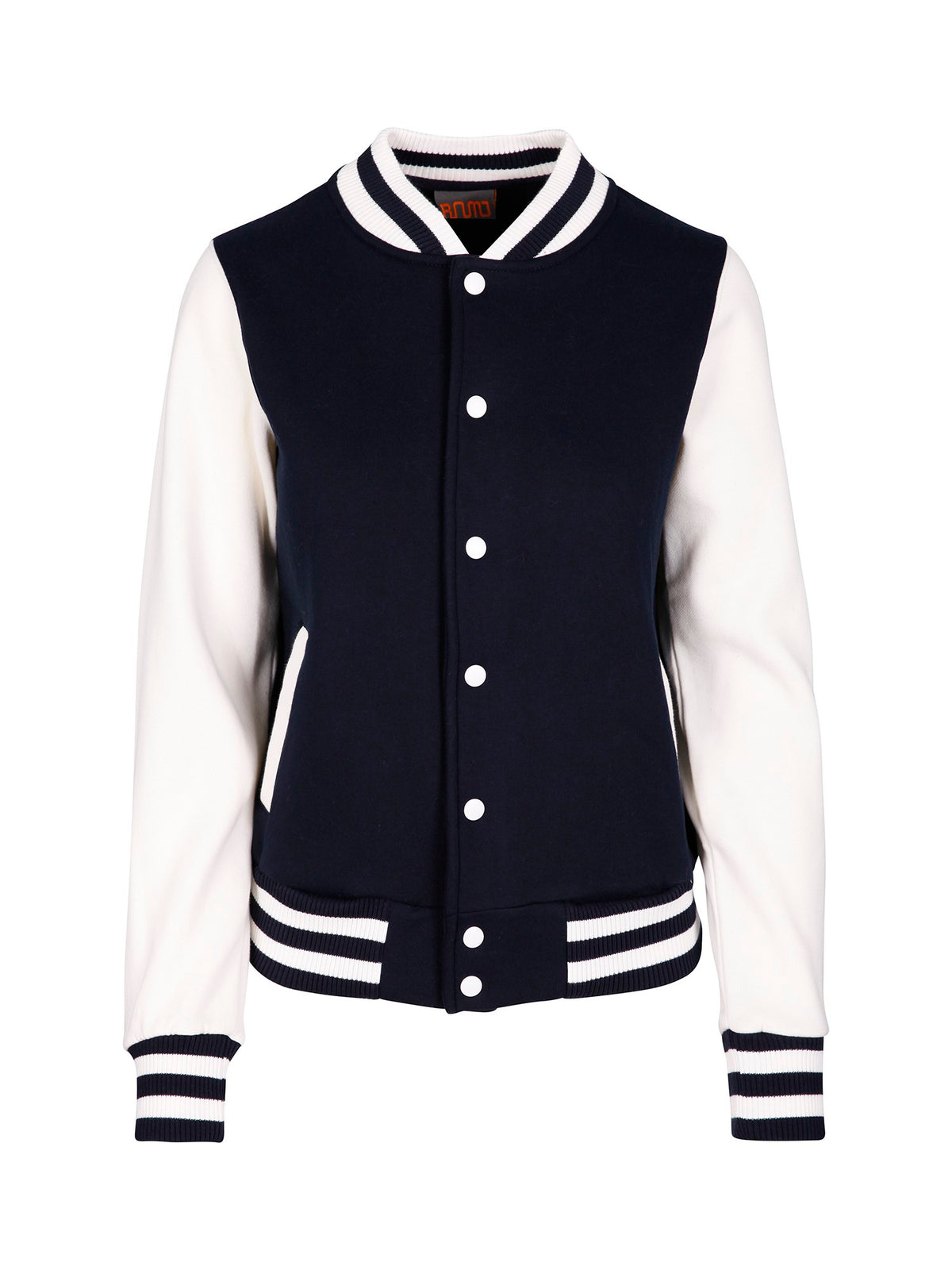 Womens/Junior Varsity Jacket - Navy/White - Front