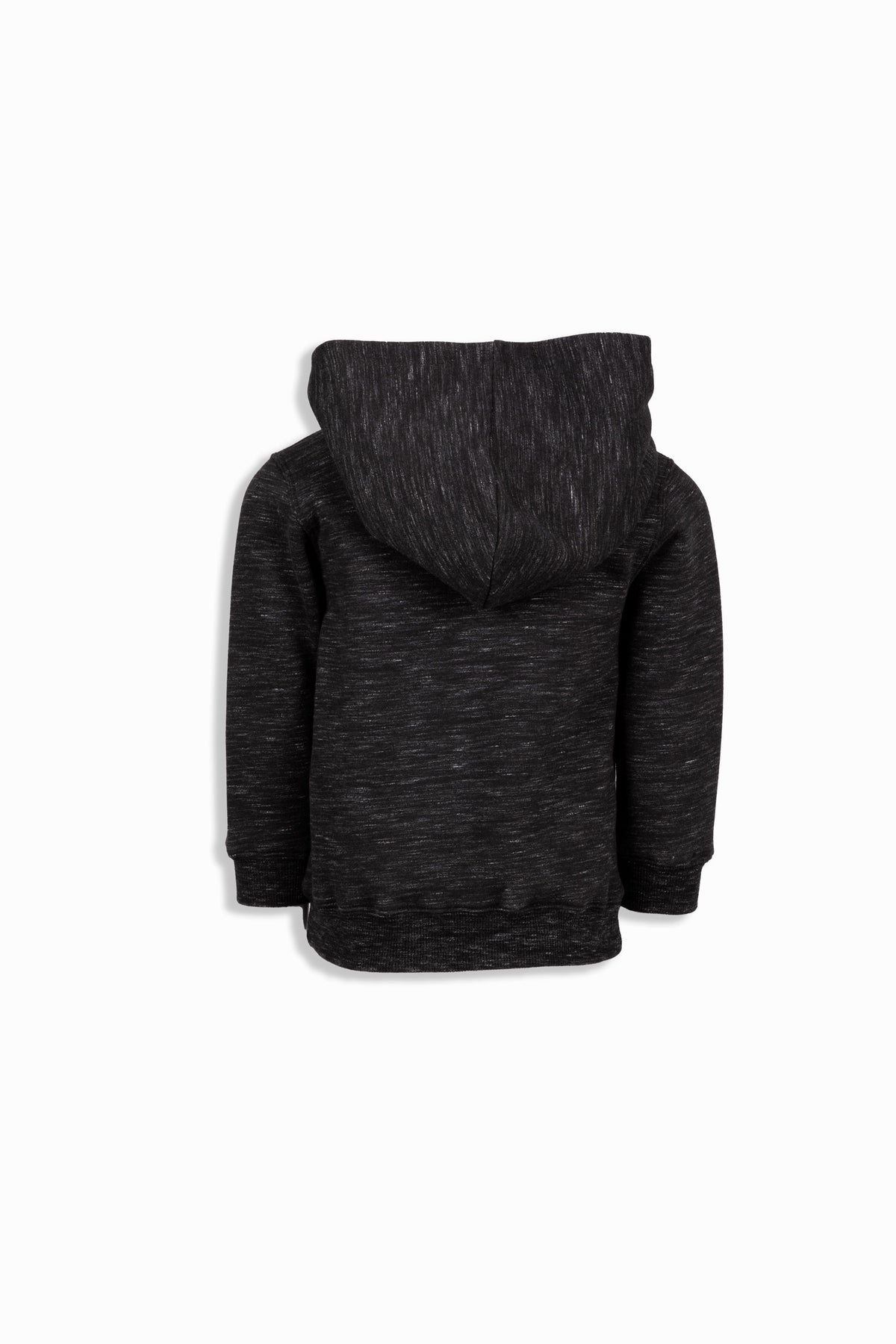 Baby Fleece Hoodie - Black Marl - Back