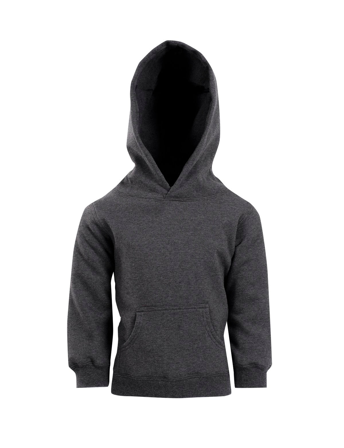 Baby Fleece Hoodie - Dark Marl - Front