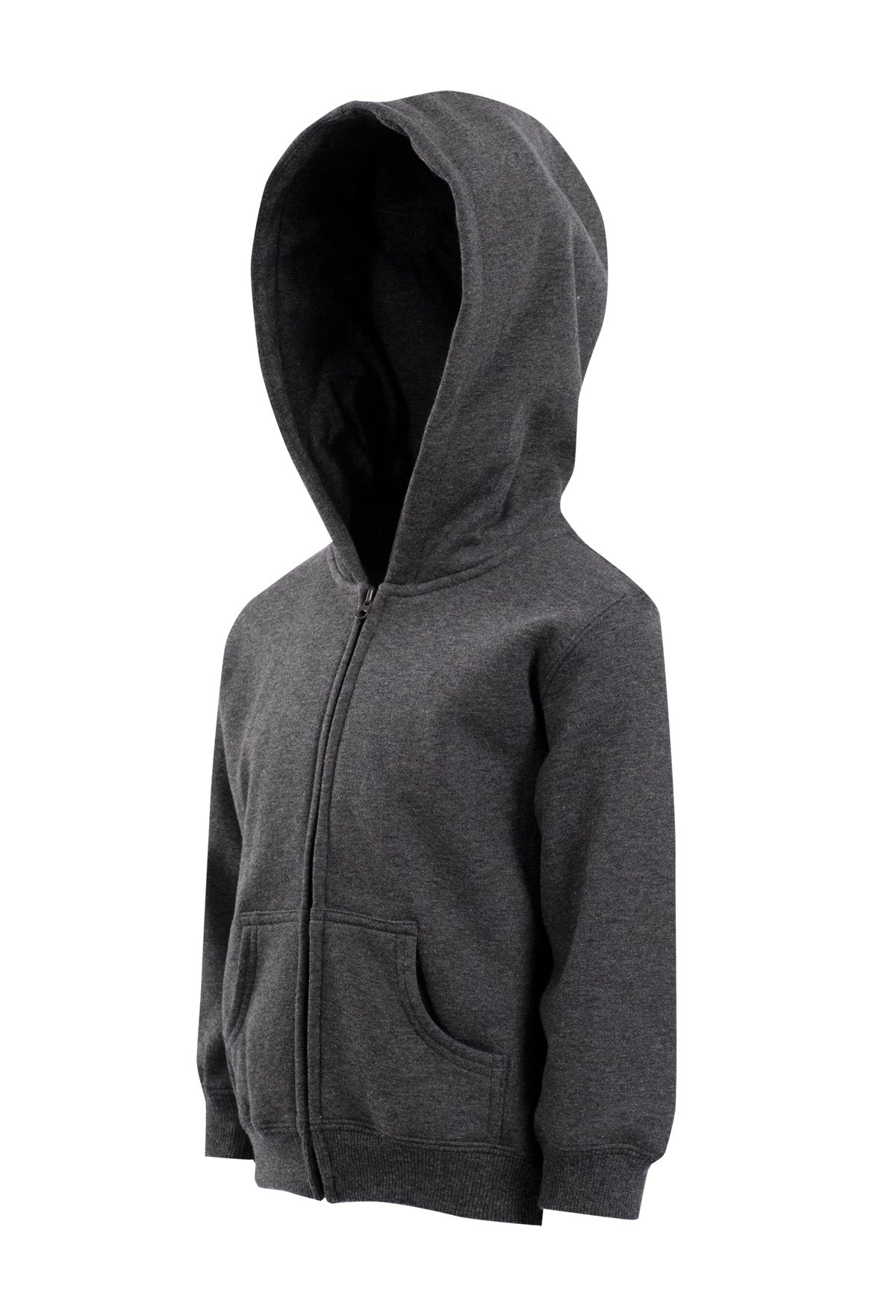 Baby Fleece Hoodie - Dark Marl - Side