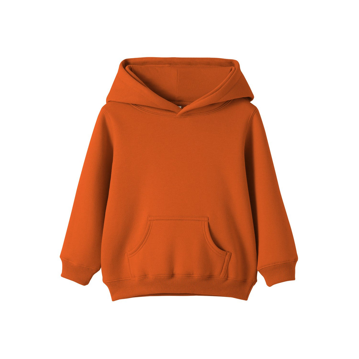 Baby Fleece Hoodie - Orange - Front