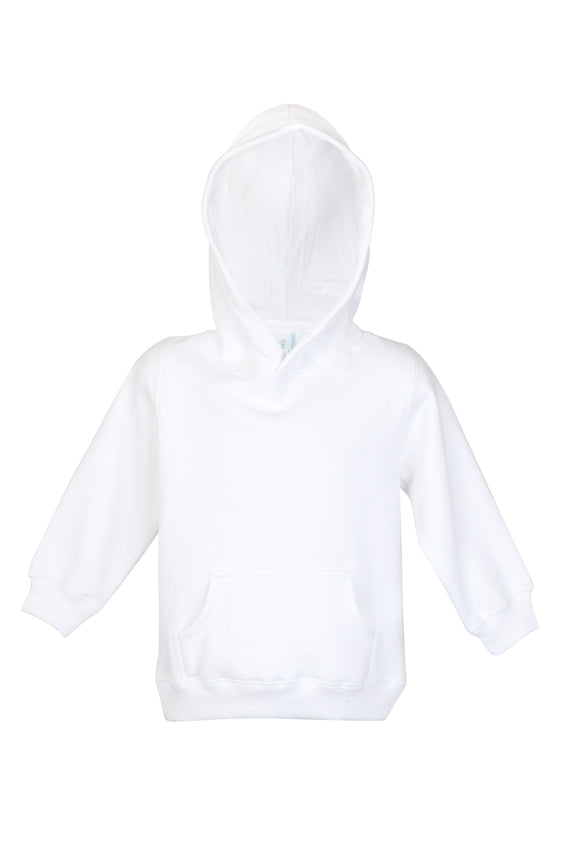 Baby Fleece Hoodie - White - Front