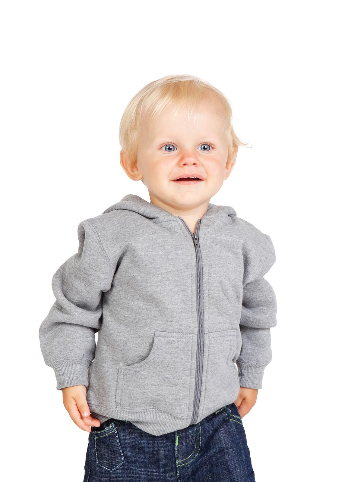 Fleece baby Zip Hoodie - view
