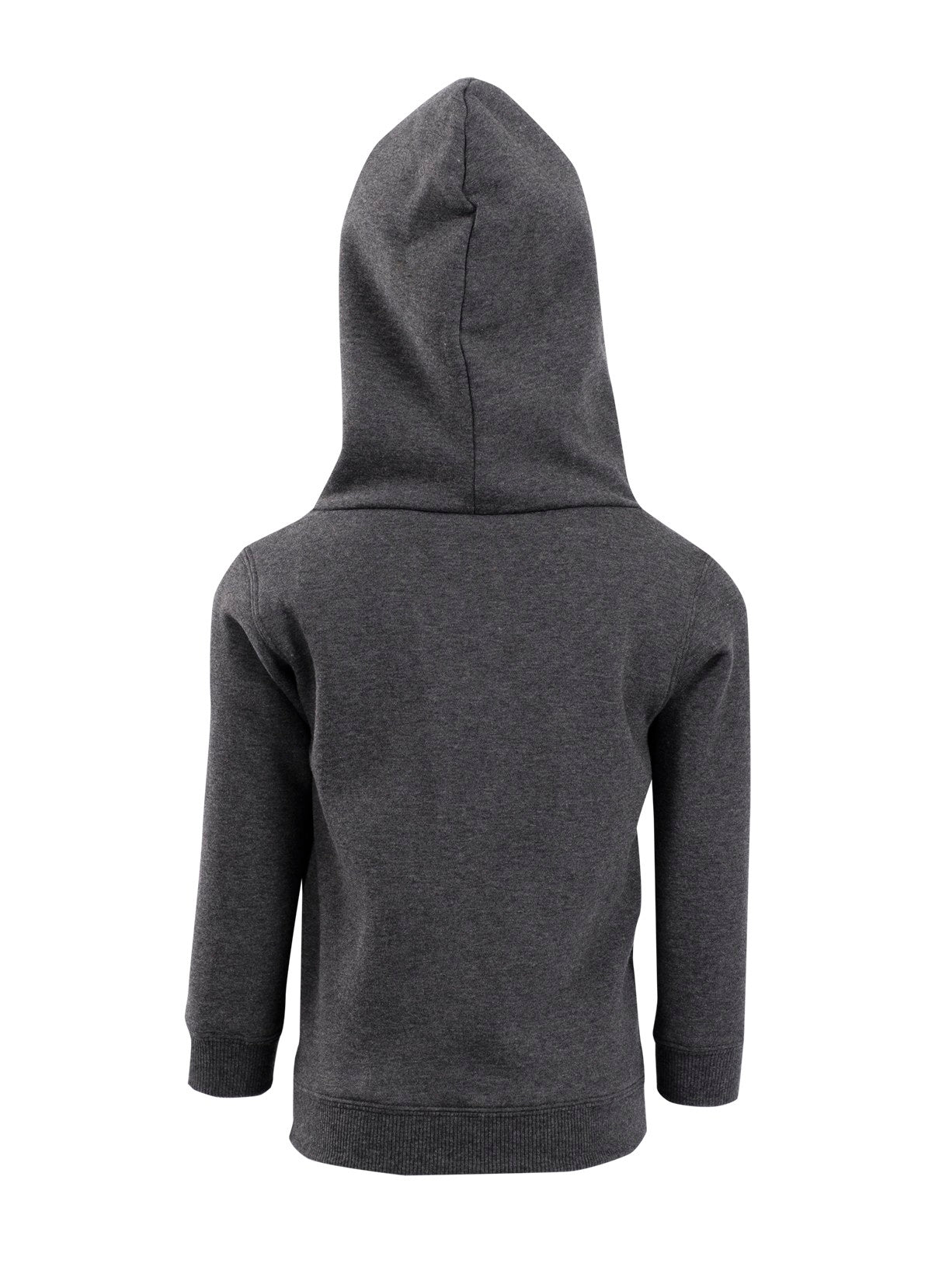Fleece baby Zip Hoodie - Dark Marl - Back