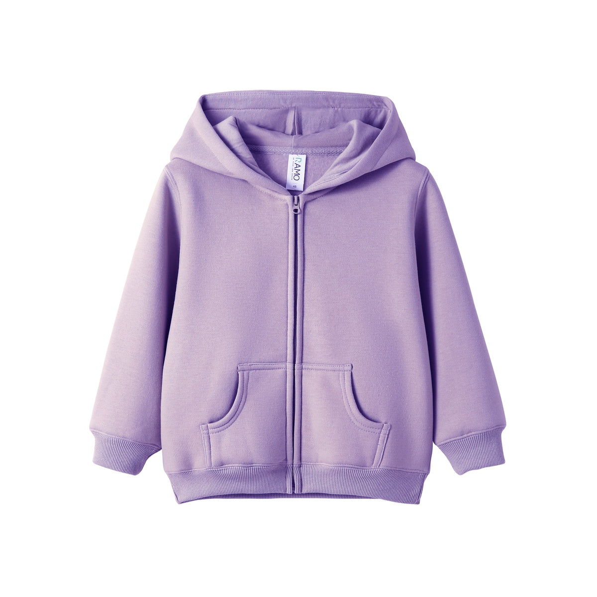 Fleece baby Zip Hoodie - Lavender - Front