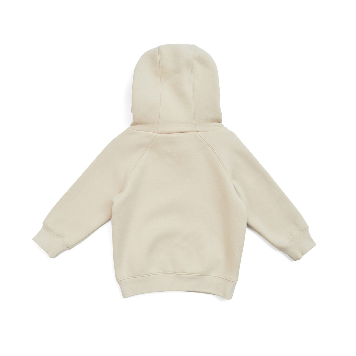 Babies' Cotton Care Kangaroo Pocket Hoodie - Natural - Back
