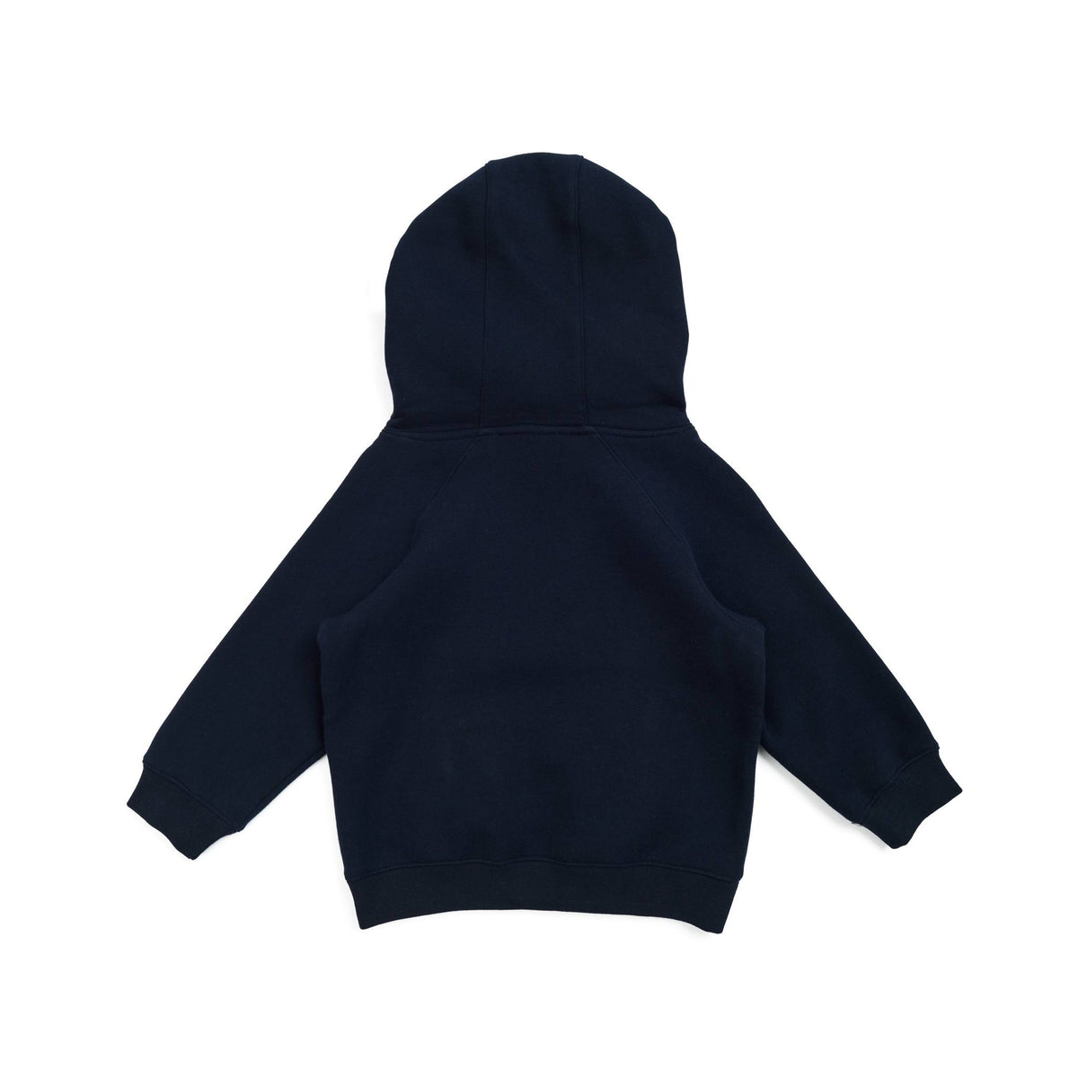 Babies' Cotton Care Kangaroo Pocket Hoodie - Navy Blue - Back