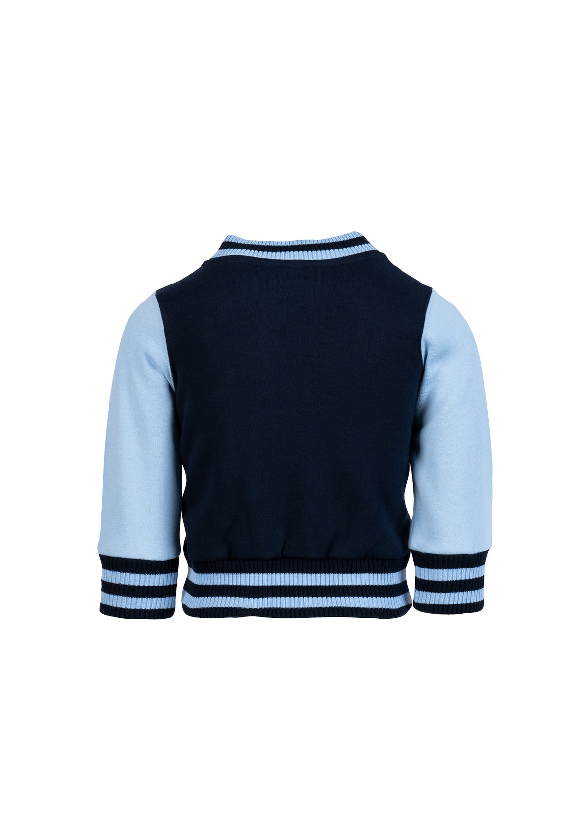 Babies Varsity Jacket - Navy/Sky - Back