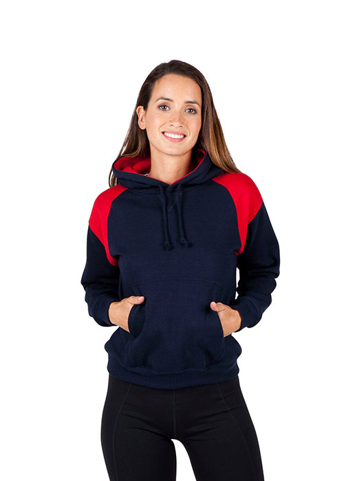 Womens/Juniors  Shoulder Contrast Panel Hoodie