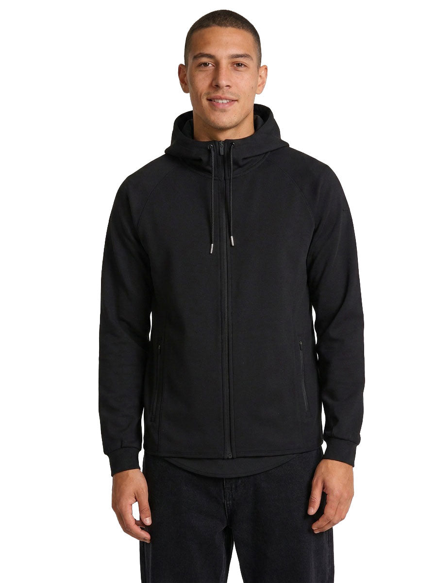 Mens 320gsm Soft cotton/bonded polar fleece Hoodie - view