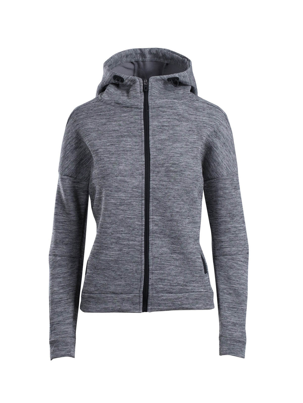 Womens'/Juniors' SPACE hoodie - Carbon Marl - Front