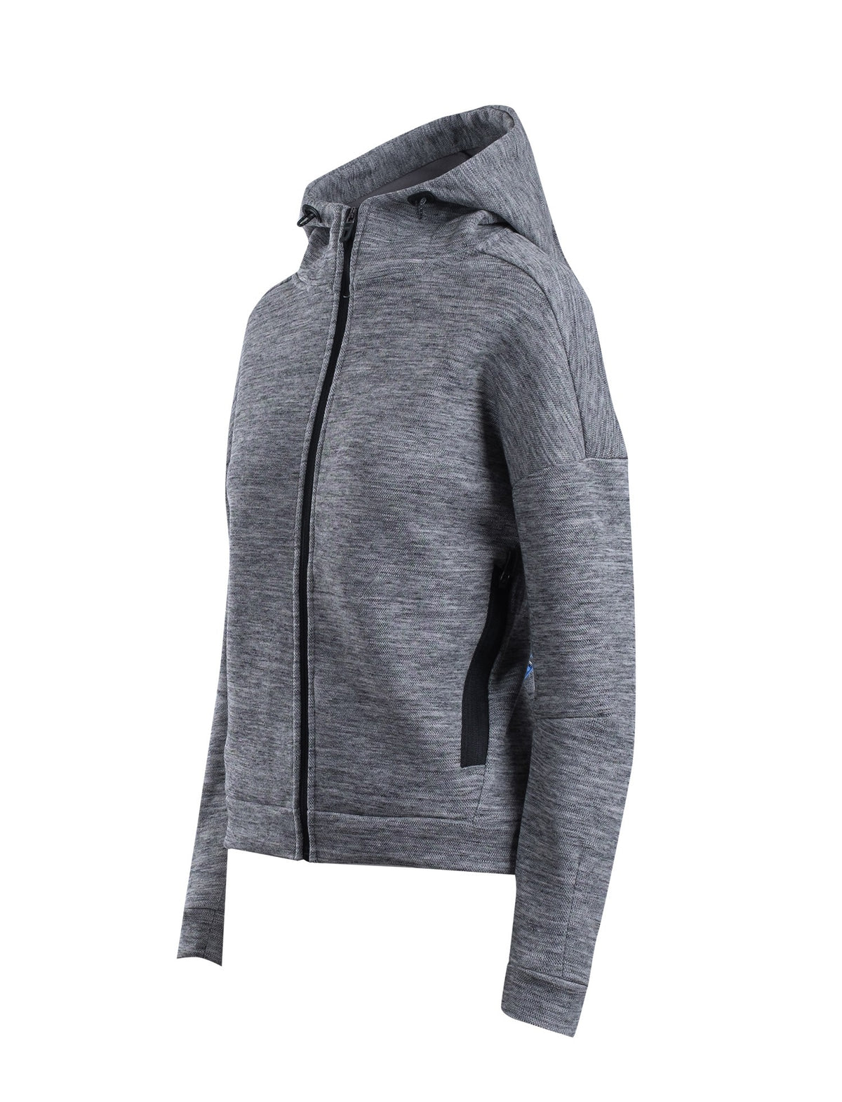 Womens'/Juniors' SPACE hoodie - Carbon Marl - Side