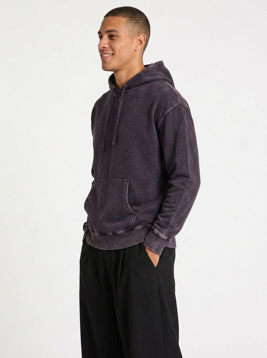 Men's Stone Wash Fleece Hoodie - view