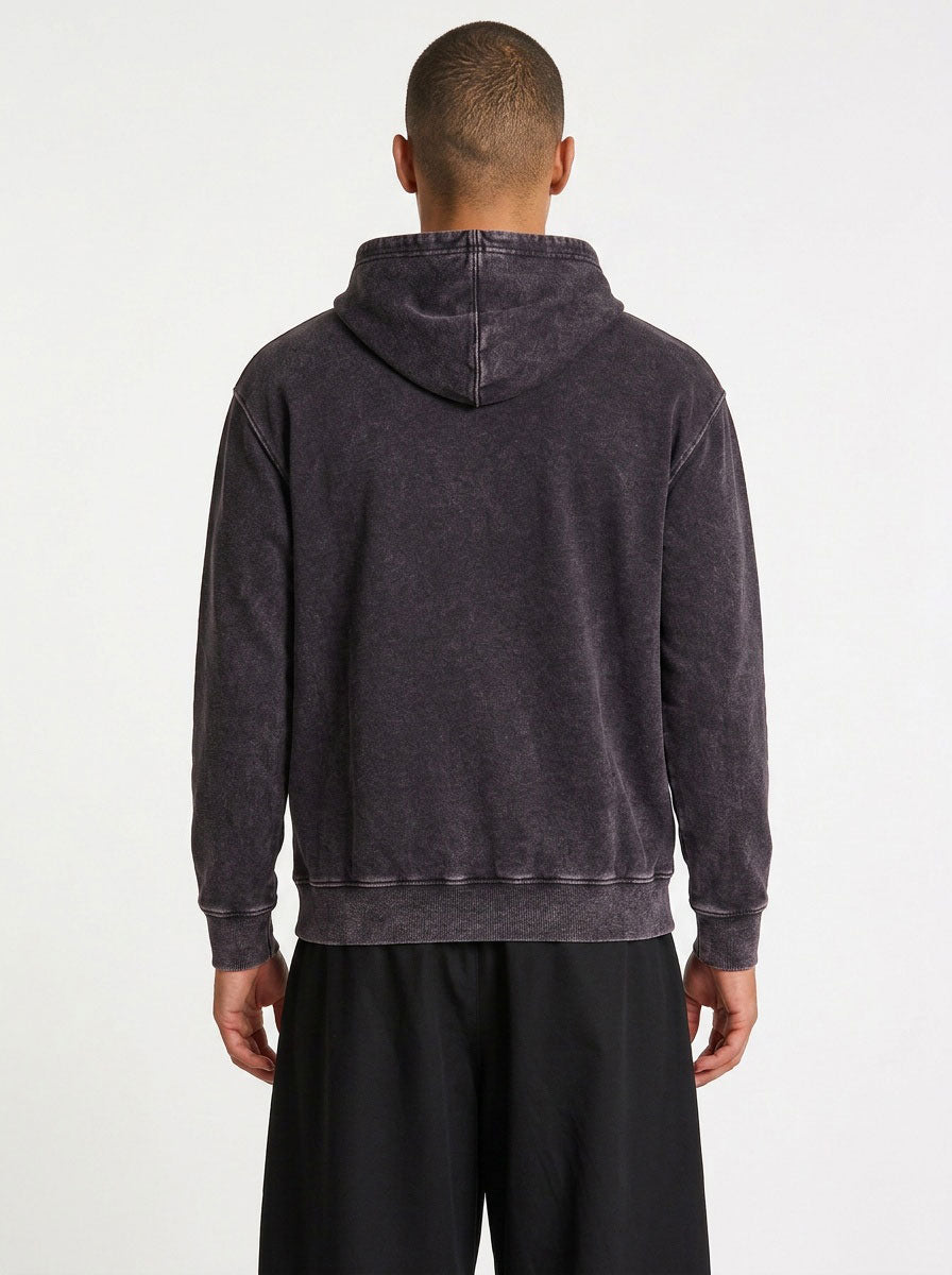 Men's Stone Wash Fleece Hoodie - view