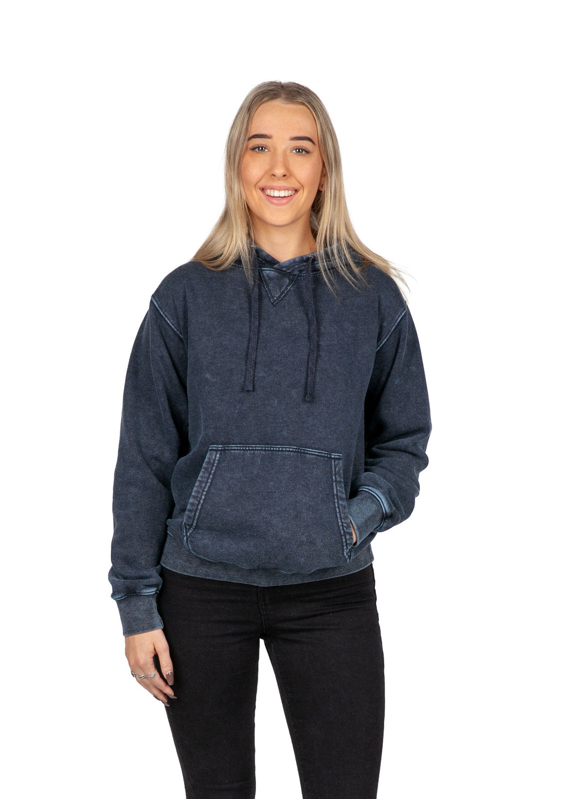 Womens'/Junior's  Stone Wash Fleece Hoodie - view