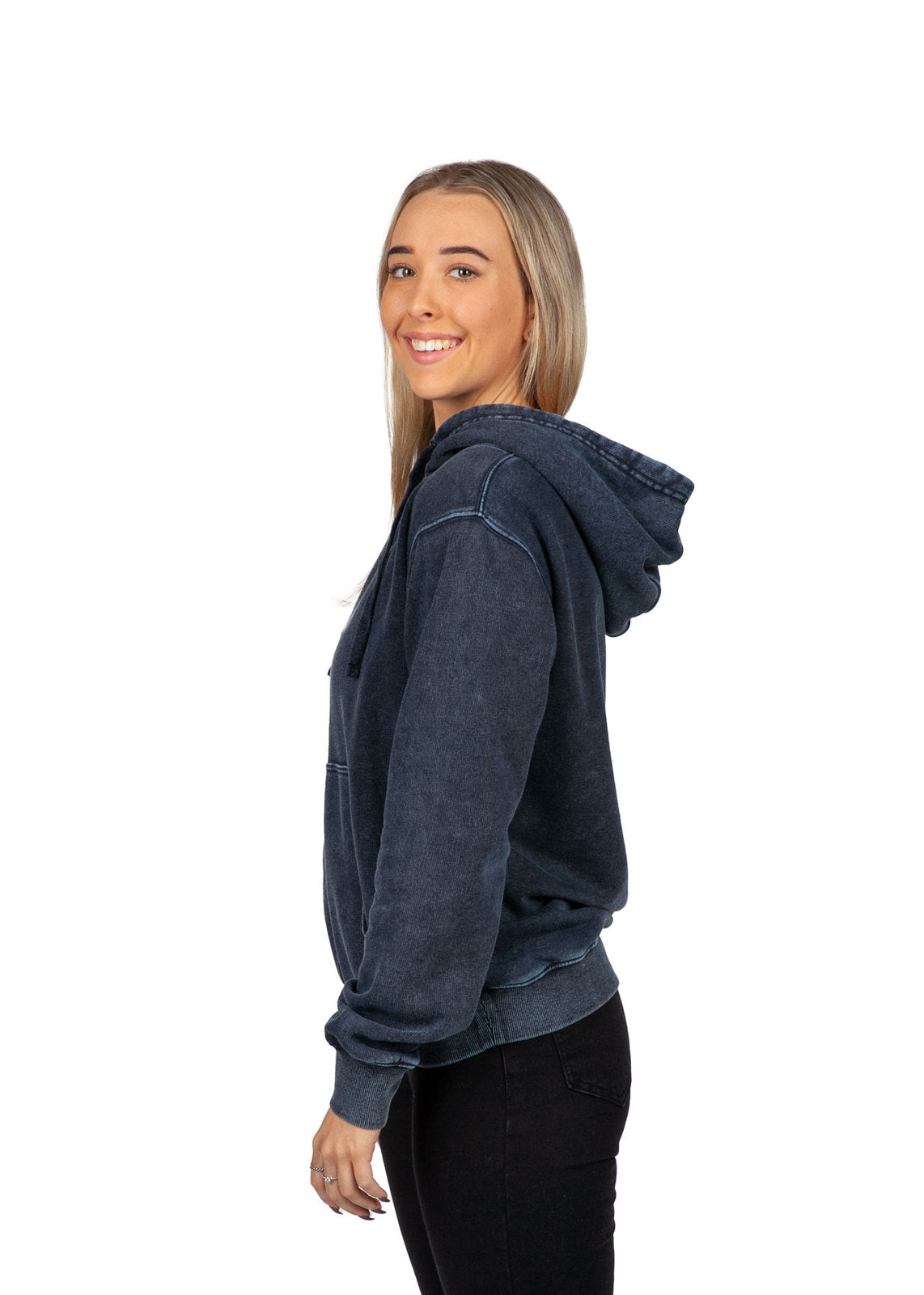 Womens'/Junior's  Stone Wash Fleece Hoodie - view