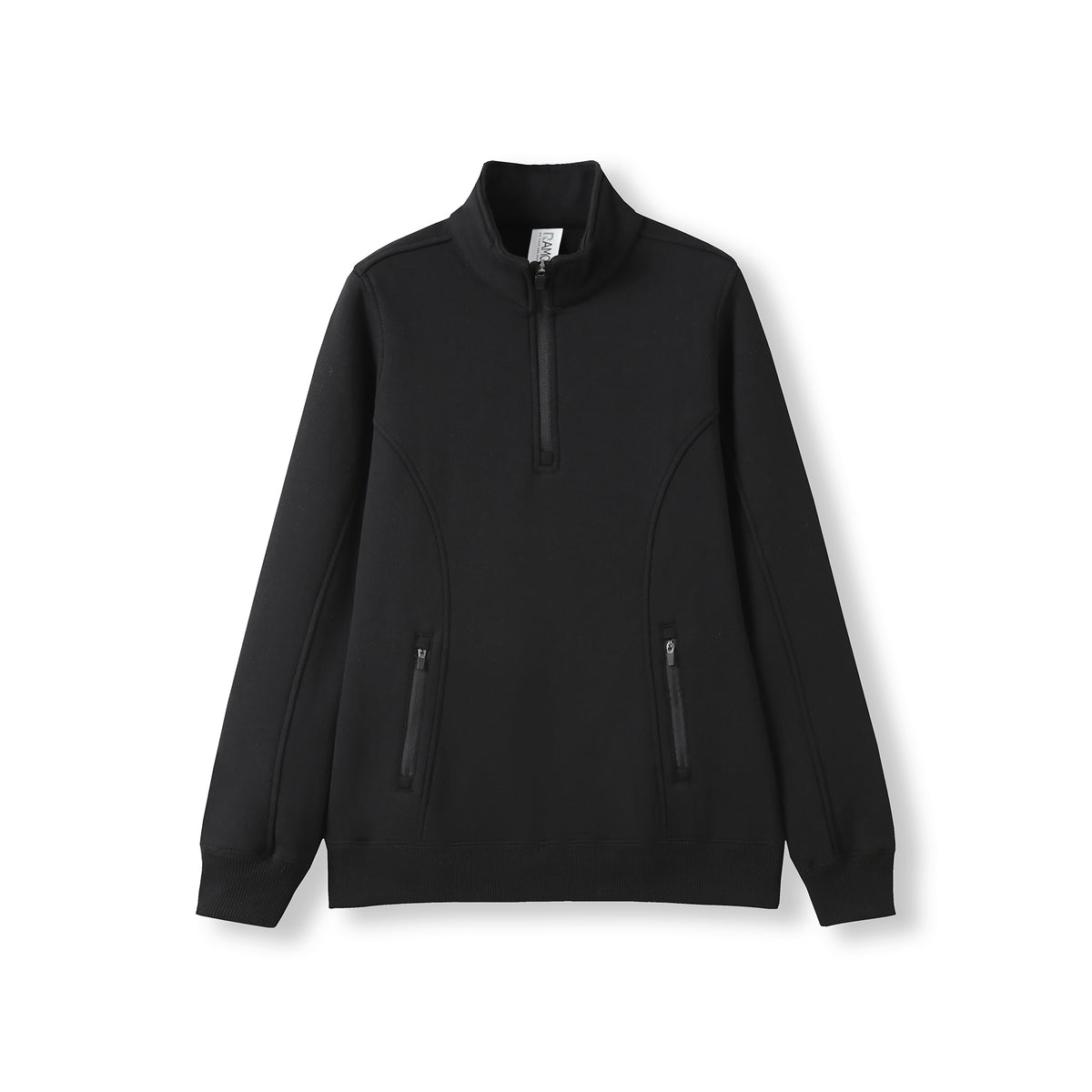 Womens' Enterprise Half Zip Fleece - Black - Front