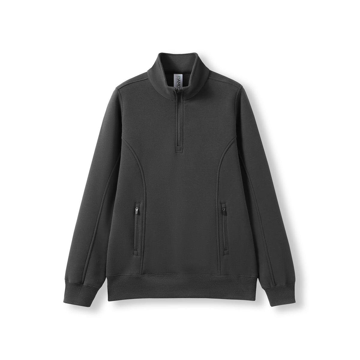 Womens' Enterprise Half Zip Fleece - Charcoal Faded - Front