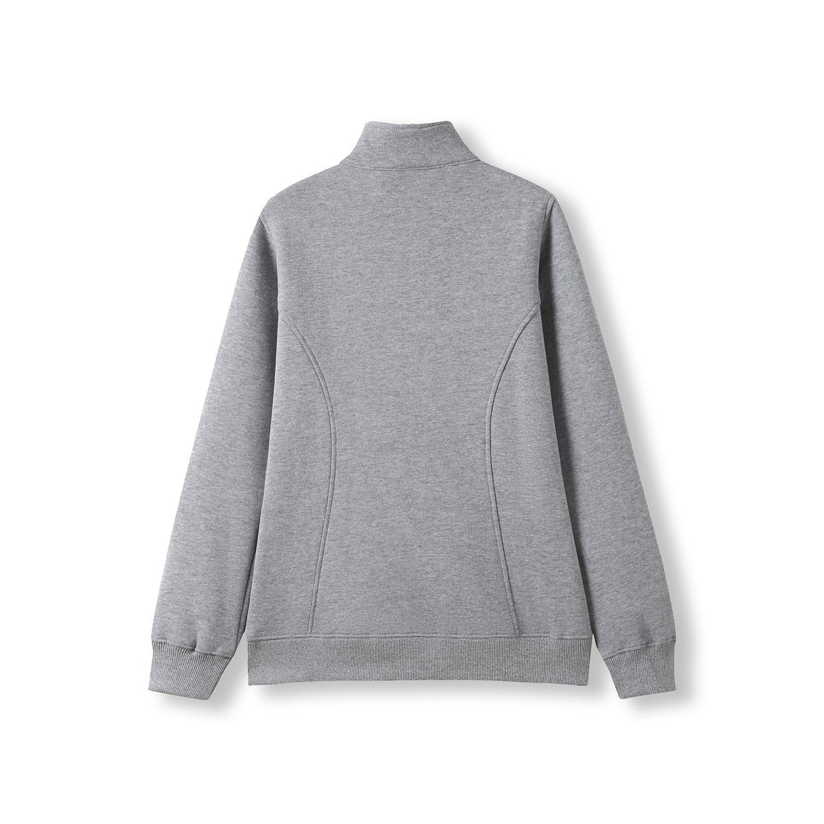 Womens' Enterprise Half Zip Fleece - Grey Marl - Back