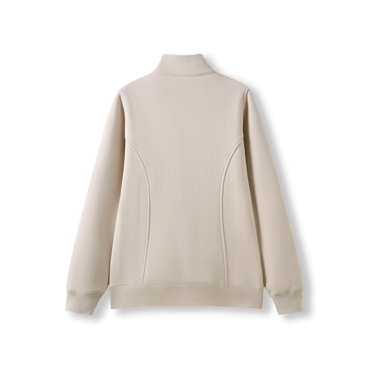 Womens' Enterprise Half Zip Fleece - Natural Faded - Back