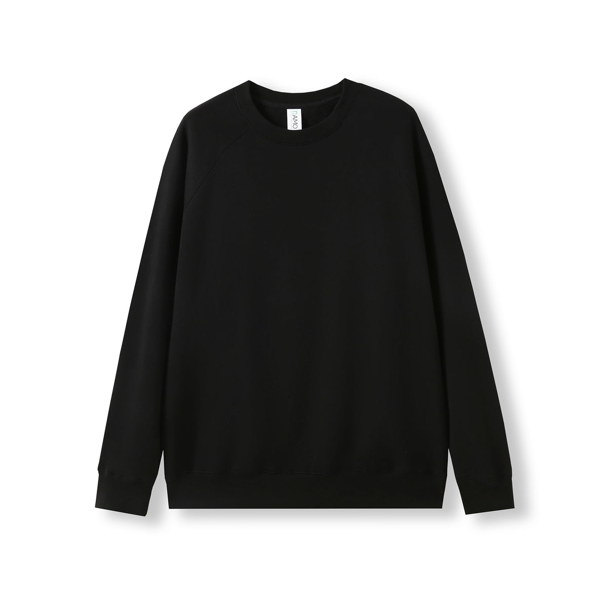 Adults' Cotton Care Sweatshirt - Black - Front
