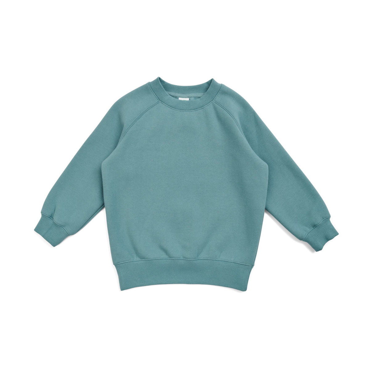 Kids' Cotton Care Sweatshirts - Slate Green - Front