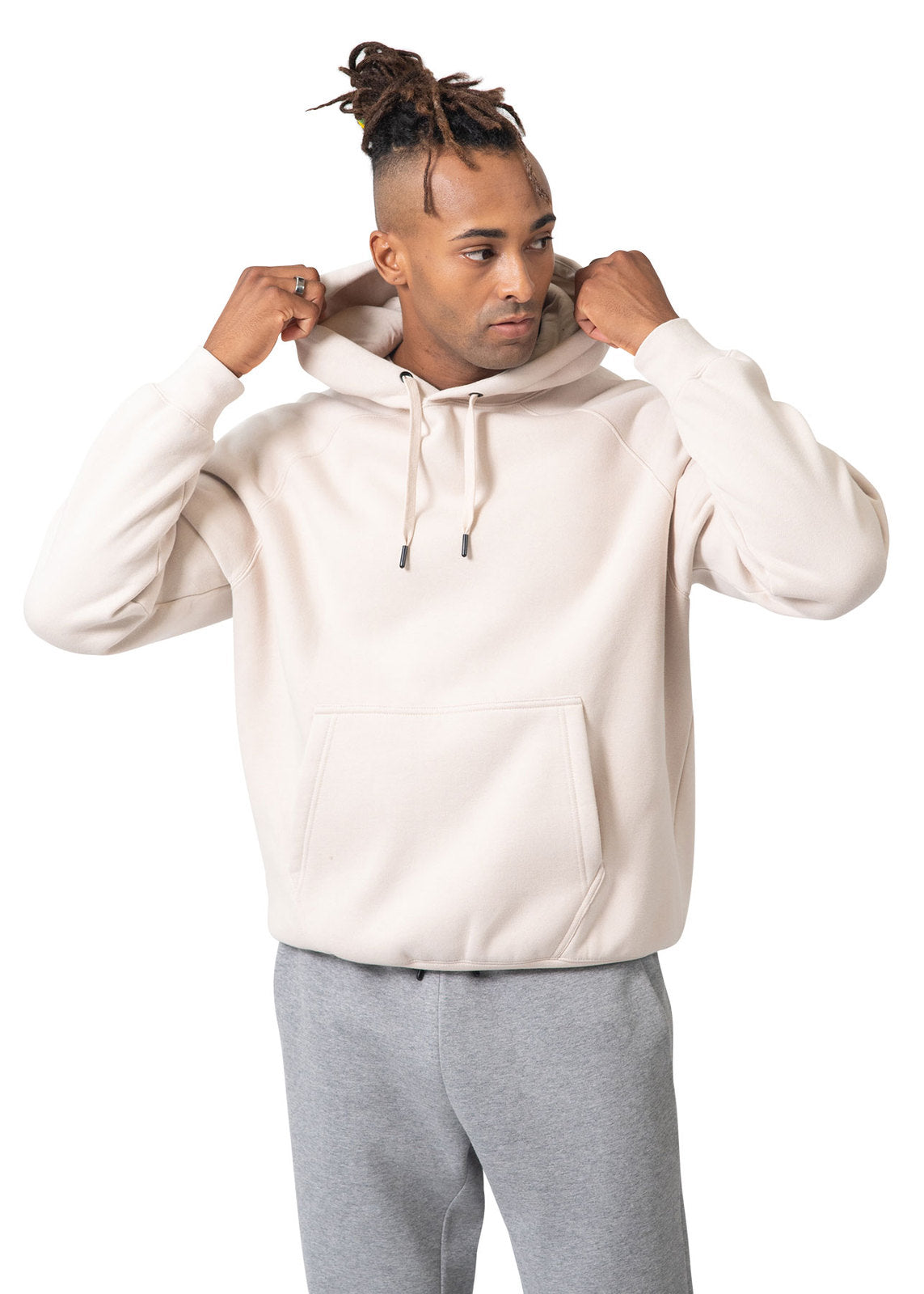 Mens' Cotton Care Kangaroo Hoodie - view
