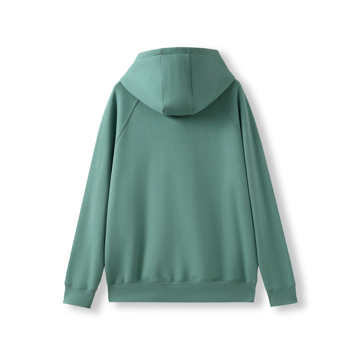 Mens' Cotton Care Kangaroo Hoodie - Slate Green - Back