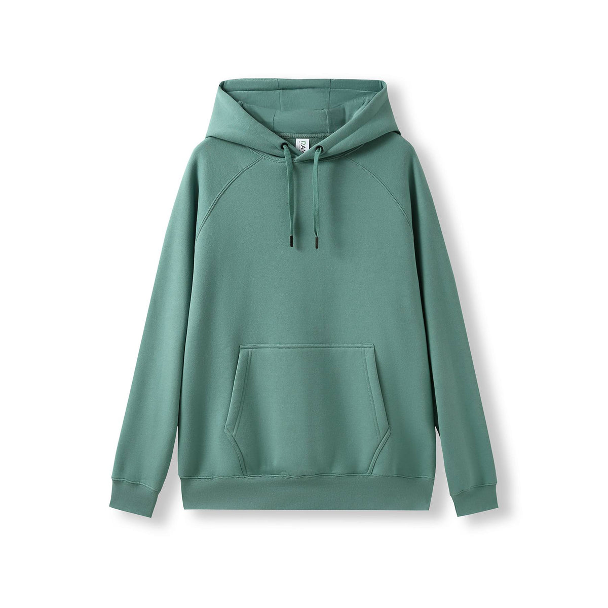 Mens' Cotton Care Kangaroo Hoodie - Slate Green - Front