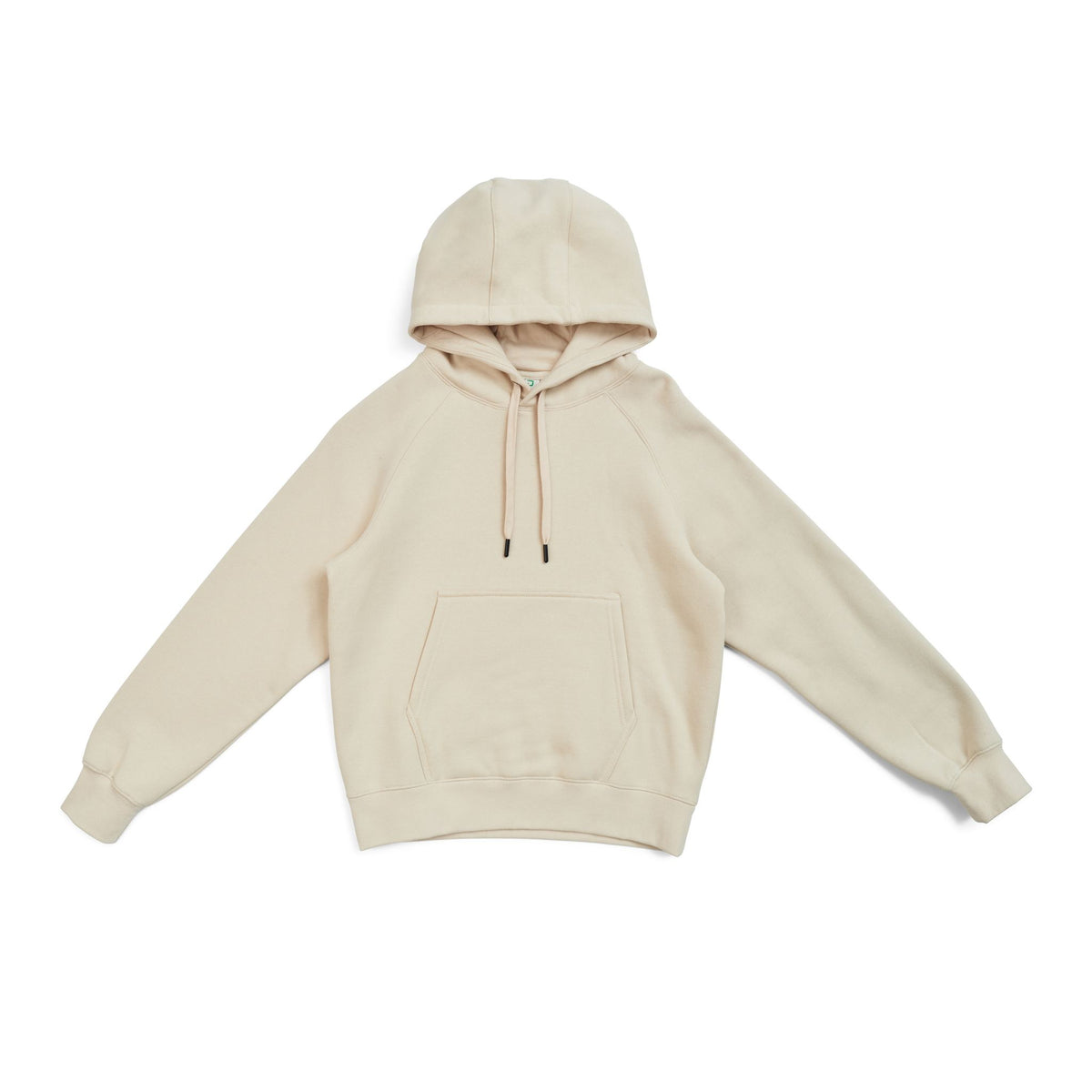 Womens/Junior Cotton Care Kangaroo Pocket Hoodie - Natural - Front