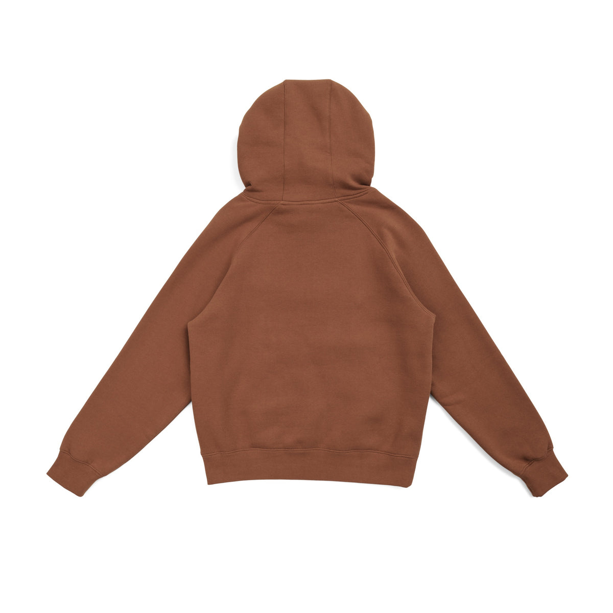 Womens/Junior Cotton Care Kangaroo Pocket Hoodie - Toffee - Back