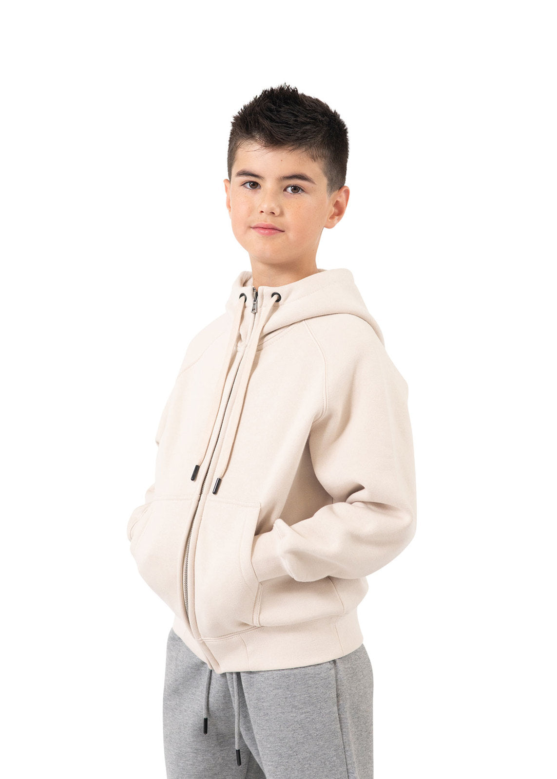 Womens/Junior' Cotton Care Kangaroo Pocket Zipper Hoodie - view