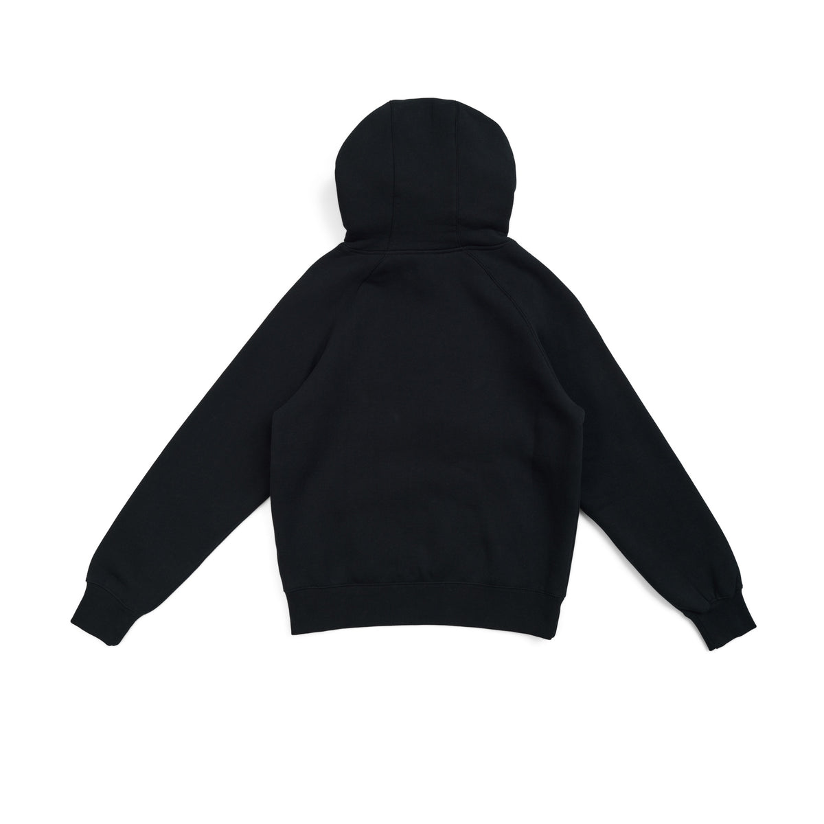 Womens/Junior' Cotton Care Kangaroo Pocket Zipper Hoodie - Black - Back